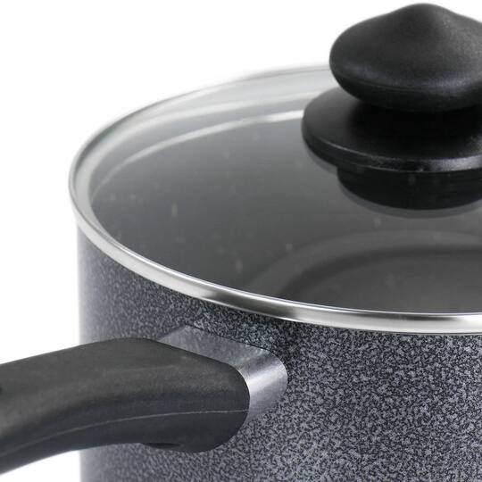 Oster 2.5qt. Graphite Gray Pallermo Nonstick Aluminum Saucepan with Lid
